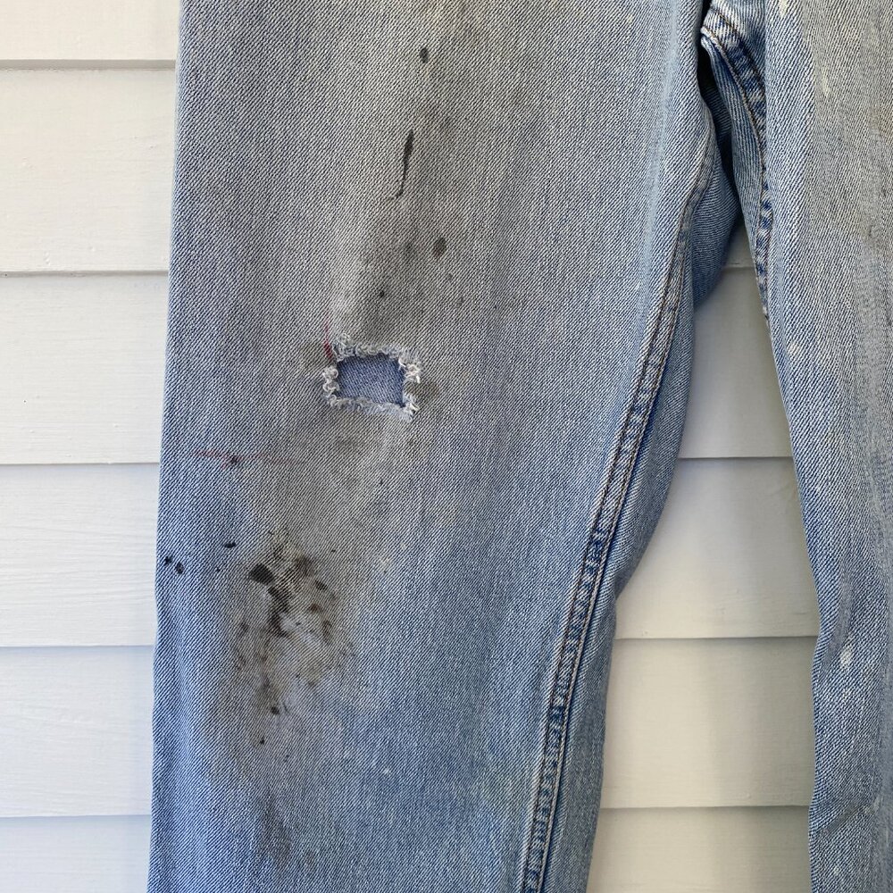 Vintage Levis 550 Jeans Mens 33x32 Relaxed Fit Distressed Punk Y2K - Picture 2 of 6
